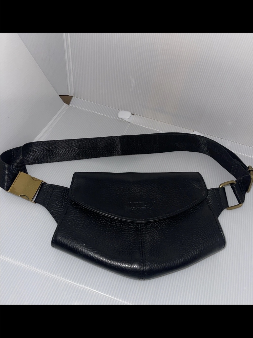 American Leather Co. Lillian Glove Belt Bag Black